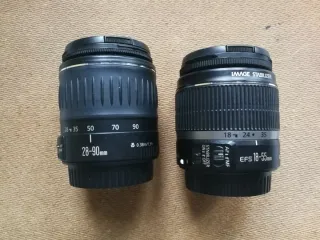 Obiettivi Canon EF 28-90mm e 18-55mm