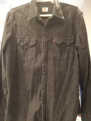 Camisa Levis Negra Hombre Talla M