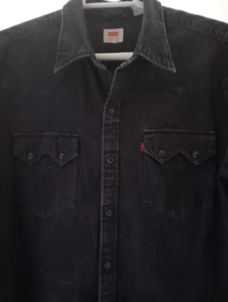 Camisa Levis Negra Hombre Talla M