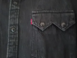 Camisa Levis Negra Hombre Talla M