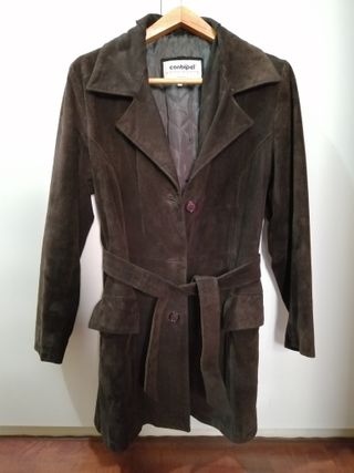 Giaccone scamosciato Conbipel marrone