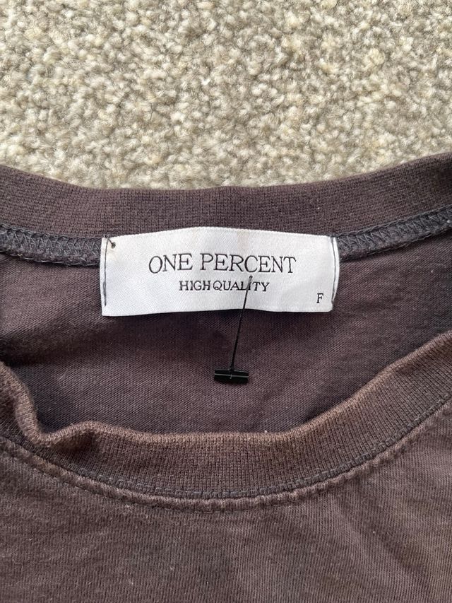 Camiseta oversize One Percent Negra Talla Única