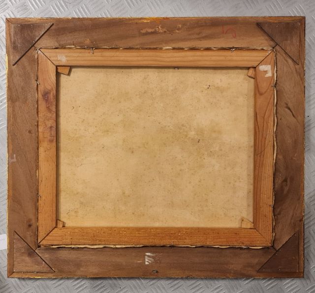 Óleo sobre lienzo: Paisaje Alpino