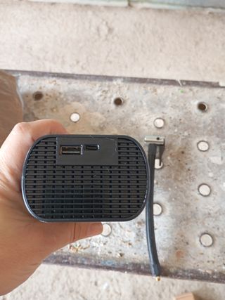 Inflador Portátil Negro