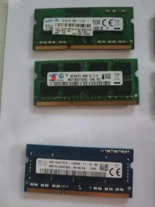 Lote 3 Memorias RAM Portátil 4GB