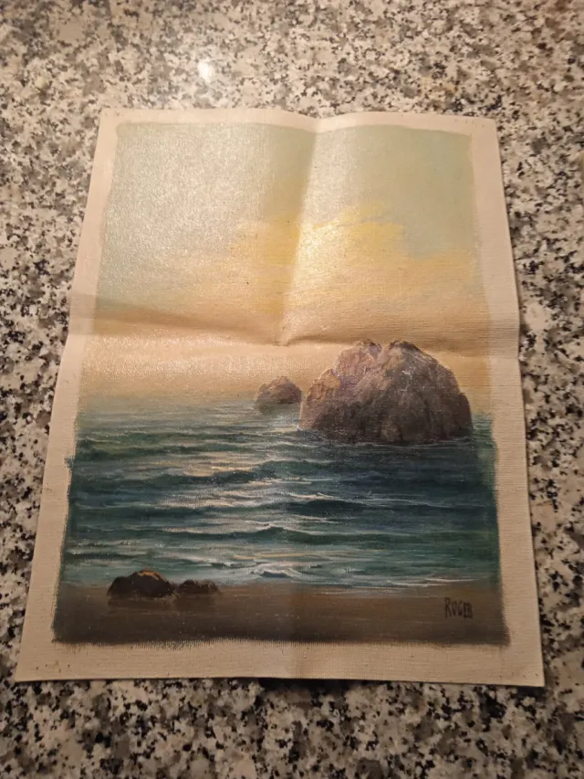 Pintura de paisaje marino