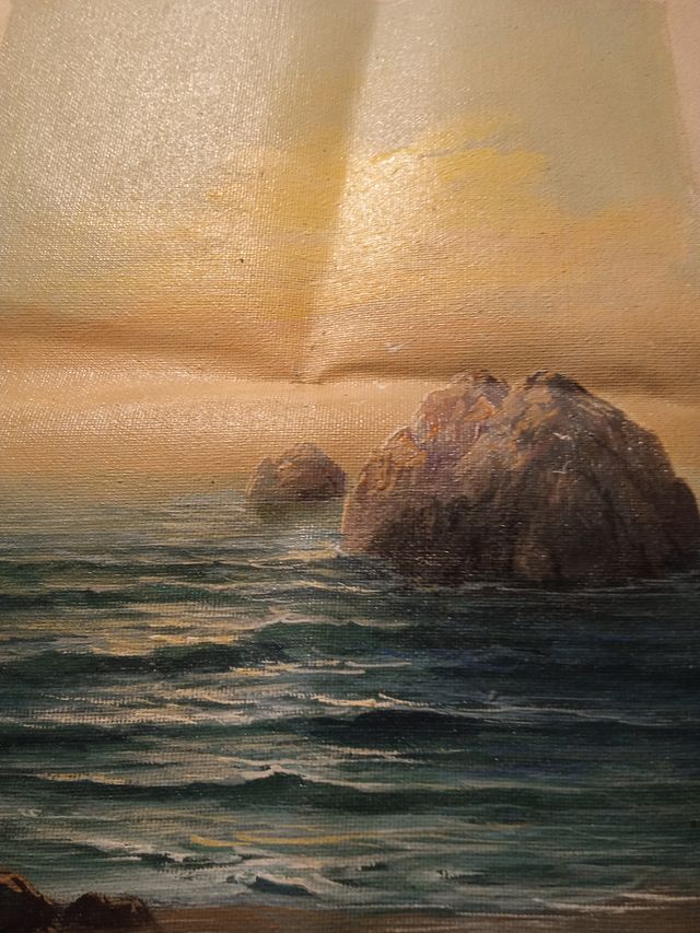 Pintura de paisaje marino