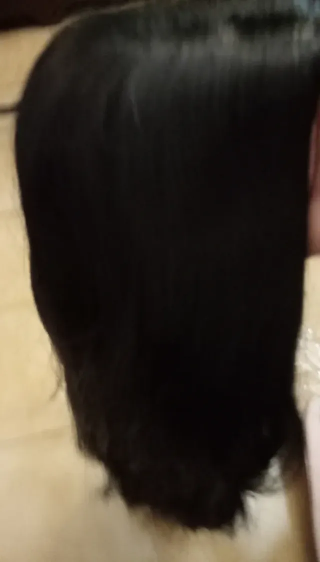 Peluca Negra Larga Kinky Straight 66,4cm