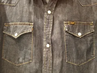 Camisa Vaquera Lee Hombre Azul