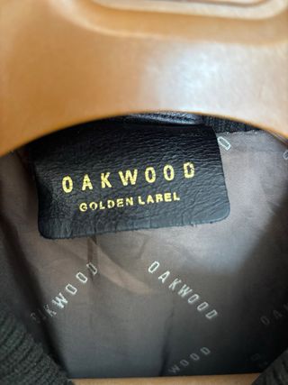 Cazadora Piel Marrón Oakwood Talla XL