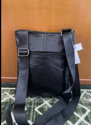 Borsello vera pelle nero