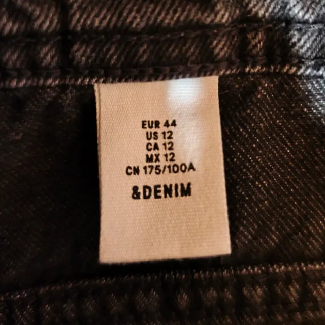 Peto vaquero negro mujer Talla L