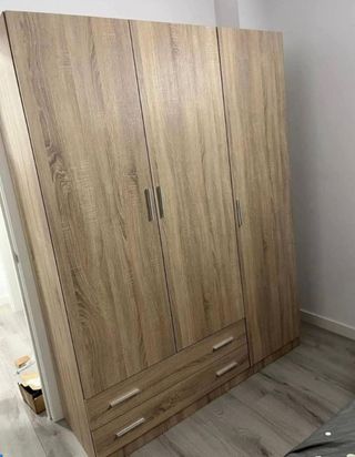 Armario 3 puertas Roble, Artico y Blanco NUEVO!