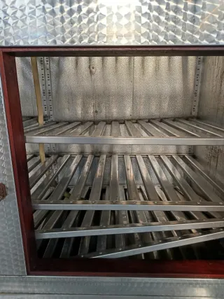 Cámara frigorífica vintage acero inoxidable