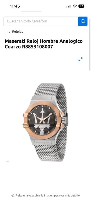 Reloj Maserati Hombre Oro y Plata