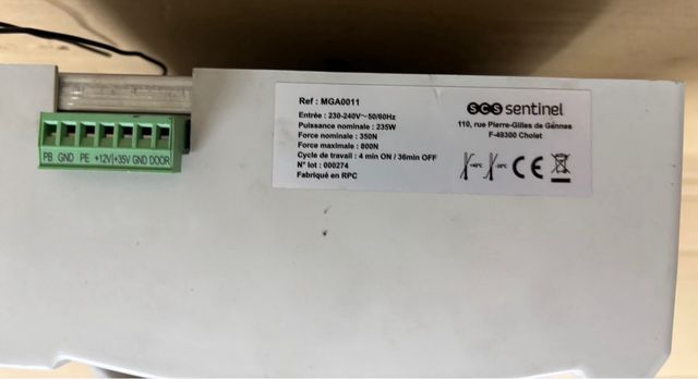 Motor Puerta Garaje SCS Sentinel MG0011