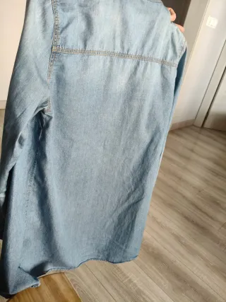Camisa larga vaquero Stradivarius