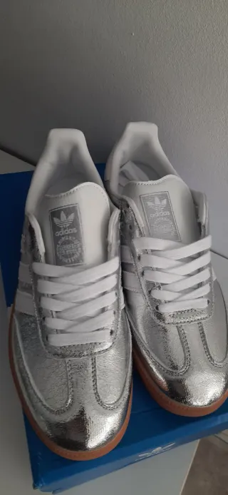 Zapatillas Adidas Samba Plata Talla 39 1/3
