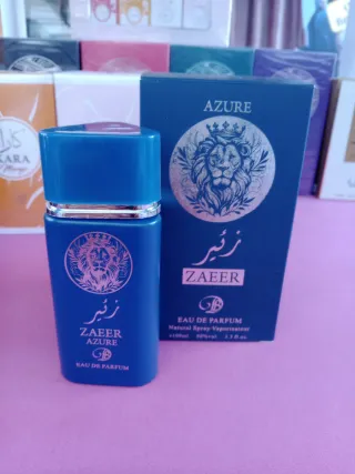 Perfume ZAEER AZURE Hombre Azul Dorado