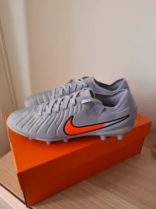 Nike Tiempo Legend 10 Pro Tacos Grises Naranja