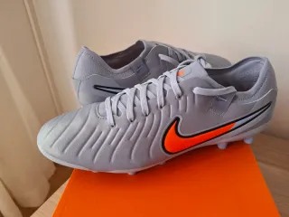 Nike Tiempo Legend 10 Pro Tacos Grises Naranja