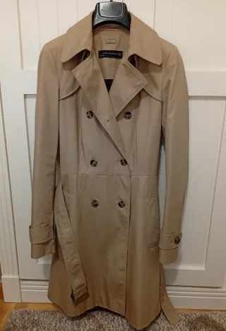 Gabardina Zara Woman Talla S Beige