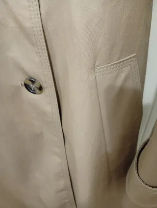 Gabardina Zara Woman Talla S Beige