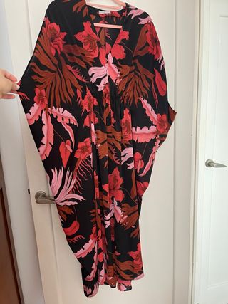 Vestido Kaftán Estampado flores 