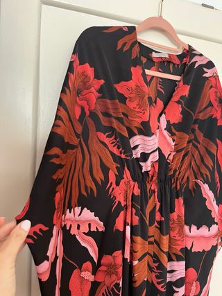 Vestido Kaftán Estampado flores 