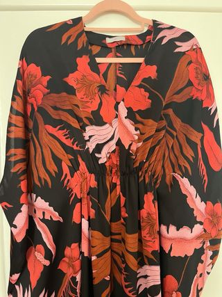 Vestido Kaftán Estampado flores 