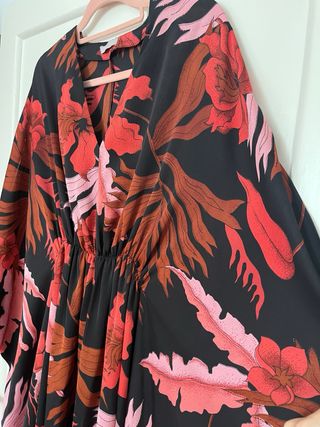 Vestido Kaftán Estampado flores 
