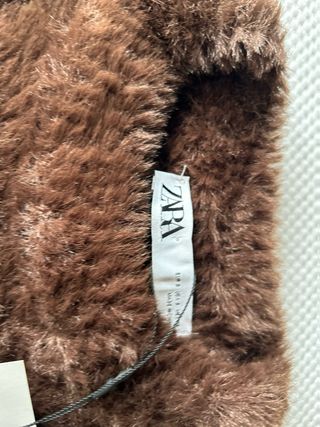Jersey Zara abalorios marrón Talla S