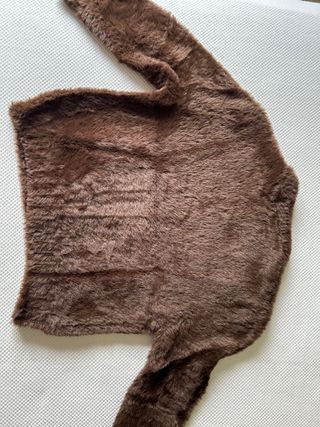 Jersey Zara abalorios marrón Talla S