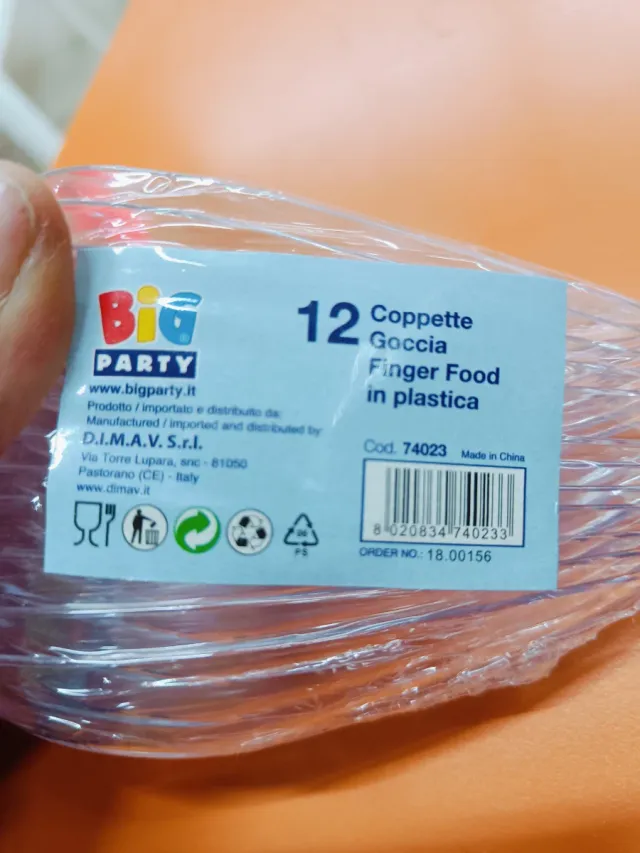 Coppette Goccia Finger Food 12pz