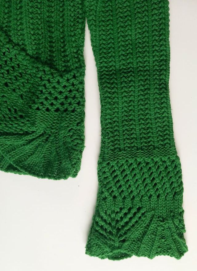 Chaqueta de punto verde