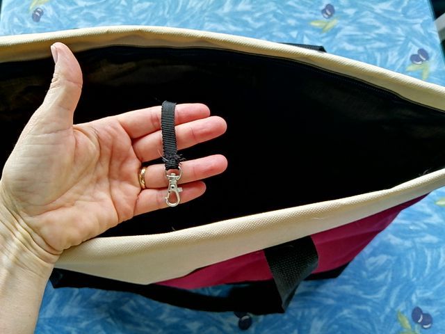 Borsa porta PET beige, rossa, nera