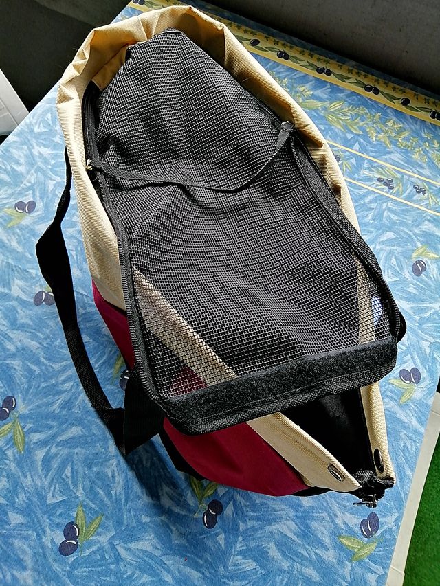 Borsa porta PET beige, rossa, nera