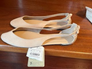 Bailarinas abiertas rosa empolvado