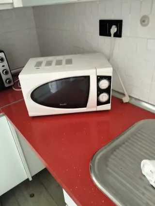 Microondas Bluesky blanco y horno obergrozo 