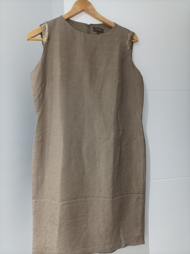 Traje de ceremonia ZENDRA Verde y dorado