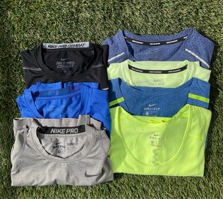 Pack 7 Camisetas Nike Pro y Running Talla M
