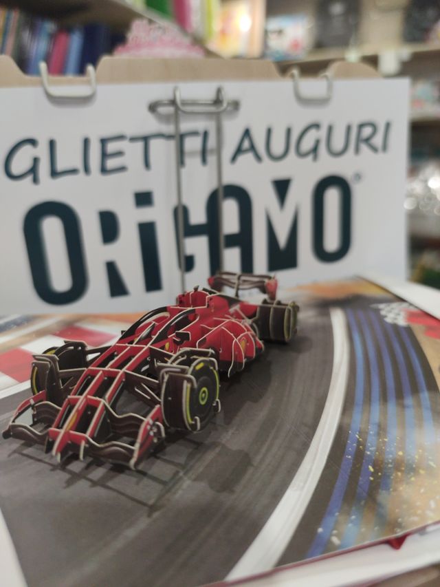 Biglietto auguri 3d formula 1 origamo