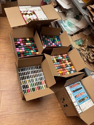 Lote 600 hilos para bordar