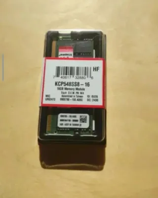 16GB Kingston DDR5 4800 SODDIM RAM
Nuevo Sin abrir