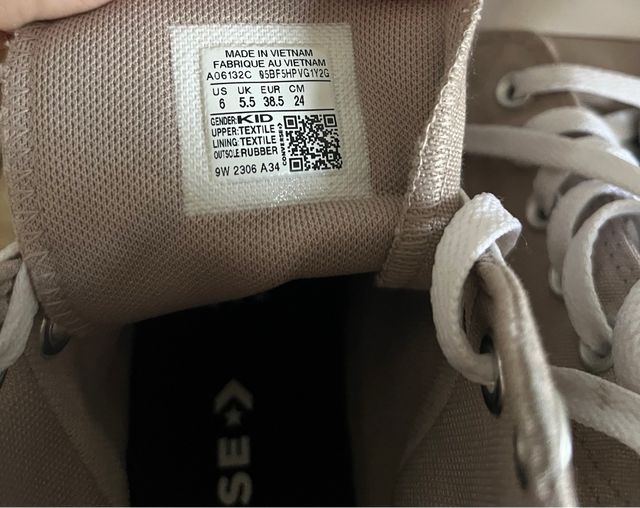 Converse Beige Talla 38.5