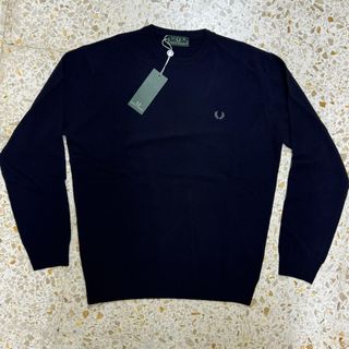 Maglione Fred Perry Uomo Lana Taglia M Nero