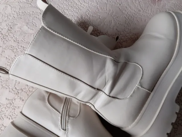 Botas plataforma blancas