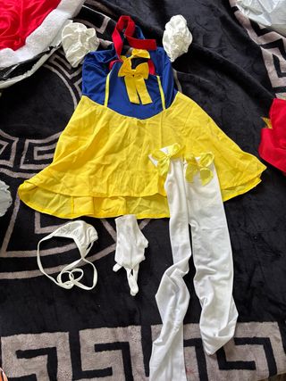 Disfraz Princesa Azul y Amarillo Talla Única