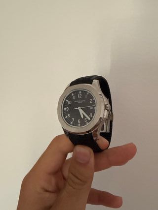 Patek Philippe Aquanaut Negro/Plateado