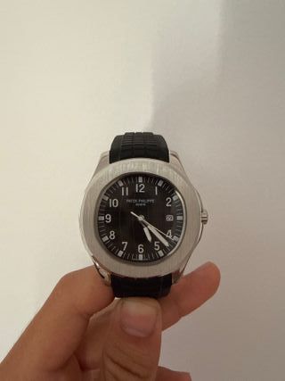 Patek Philippe Aquanaut Negro/Plateado